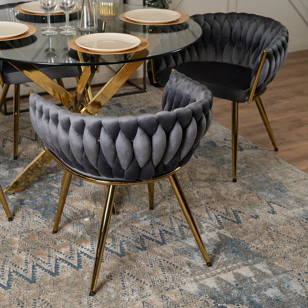 Jedálenská stolička Cayendo (sivá) 