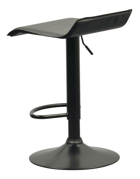 Barová stolička Baily (čierna ekokoža)