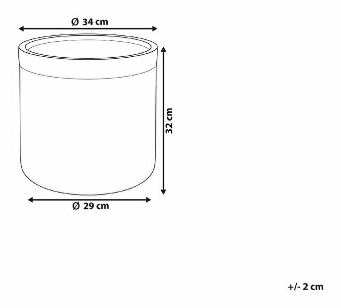 Virágtartó 32 cm Samko (fekete)