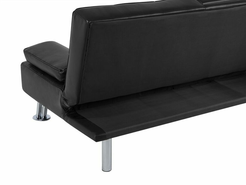 Háromszemélyes kanapé Risede (fekete)