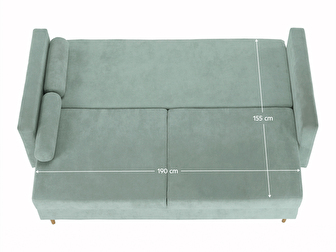 Sofa dvojsed Aria (mentol)