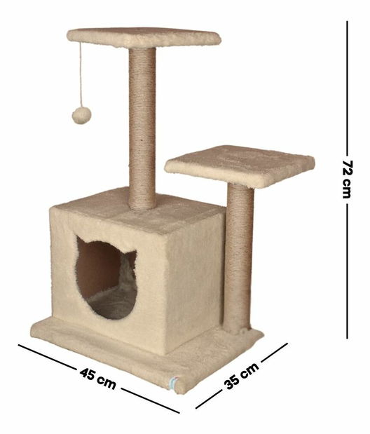 Škrabadlo pre mačky Lotie (béžová)