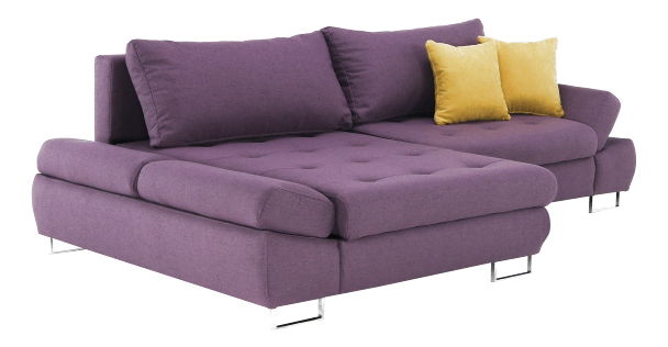 Sarokkanapé Grena (lila + mustár) (B)