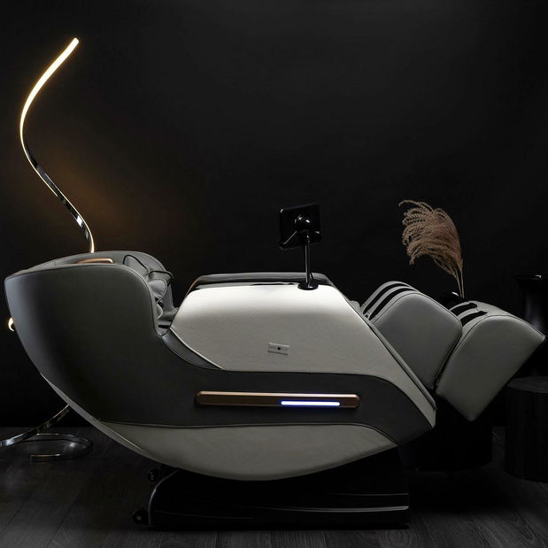 Masážne kreslo Visita Max (sivá) 