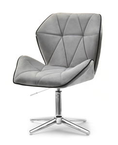 Kreslo Velma S (sivá + chrómová)