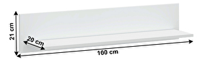 Polc Lafer 100 (fehér)