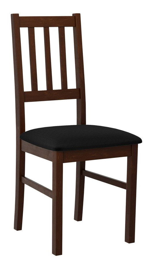 Jedálenská stolička Dalam IV (orech + čierna) 