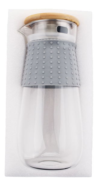 Carafă de apă cu capac și sită 1200ml Glaza 