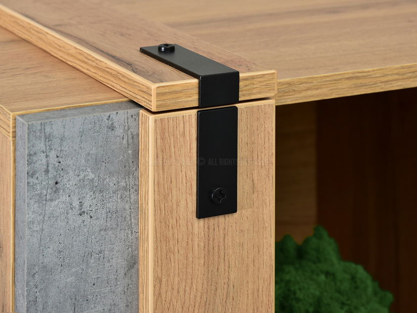 Set za dnevni boravak Suspendera SH04 (hrast + crna)