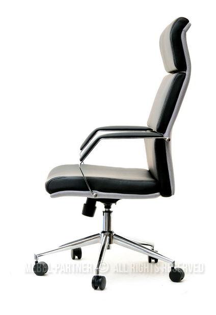 Fotel Blondie (fekete + króm)