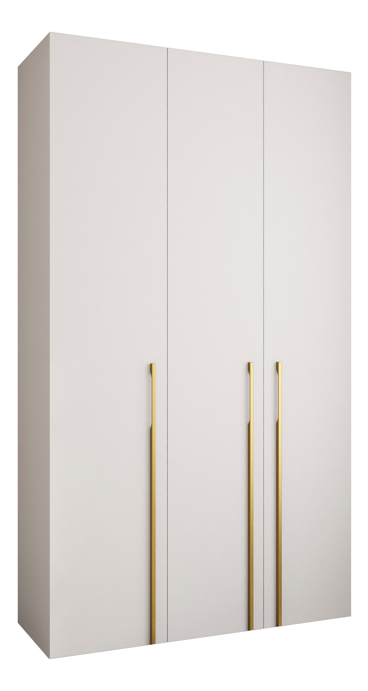 Ruhásszekrény 140 cm Carmela 50-3 (fehér + arany)