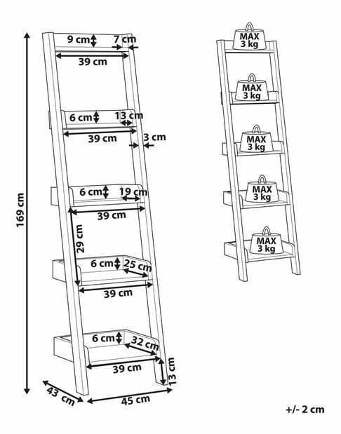 Raft Dasya (lemn deschis)