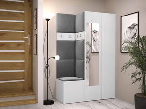 Predsoblje Tovenaz XXVI (bijela + čelično siva)