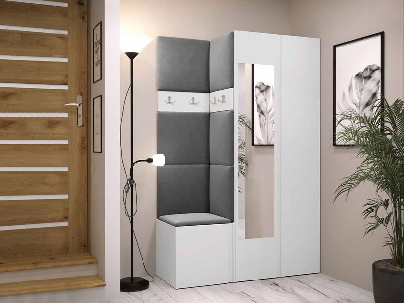 Predsieň Tovenaz XXVI (biela + oceľová sivá)