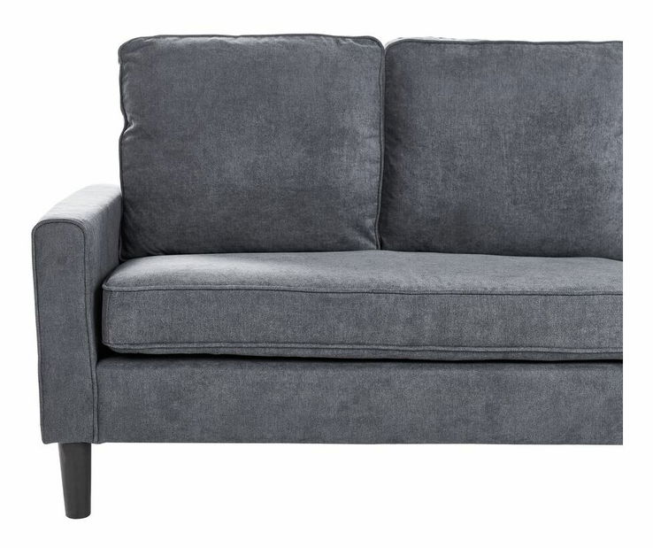 Pohovka trojsedačka Arran (tmavosivá) (s taburetkou)