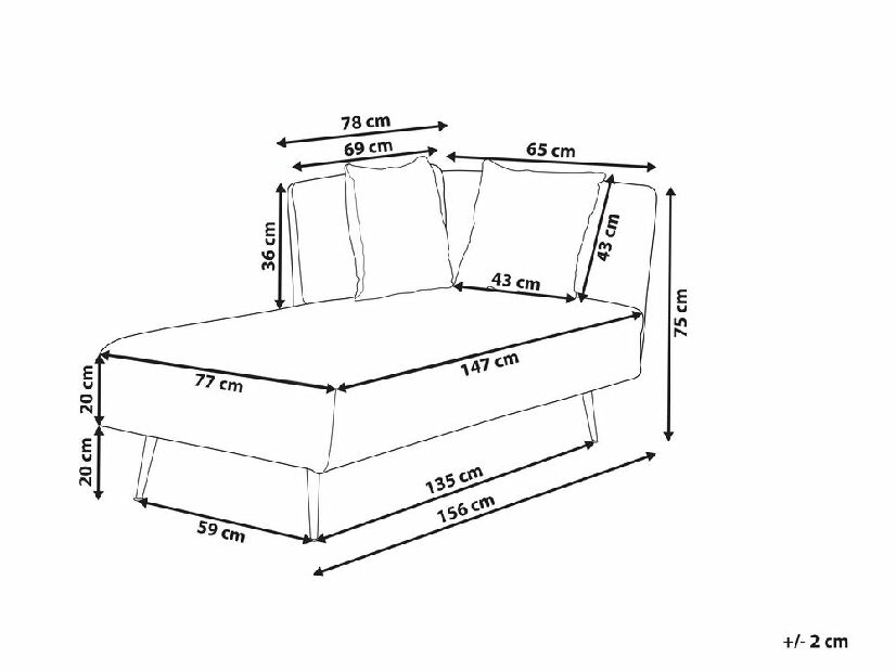 Canapea/Divan Riddikulus (crem) (D)