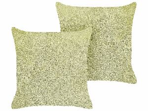 Set 2 buc perne decorative 45 x 45 cm Pilliea (verde)