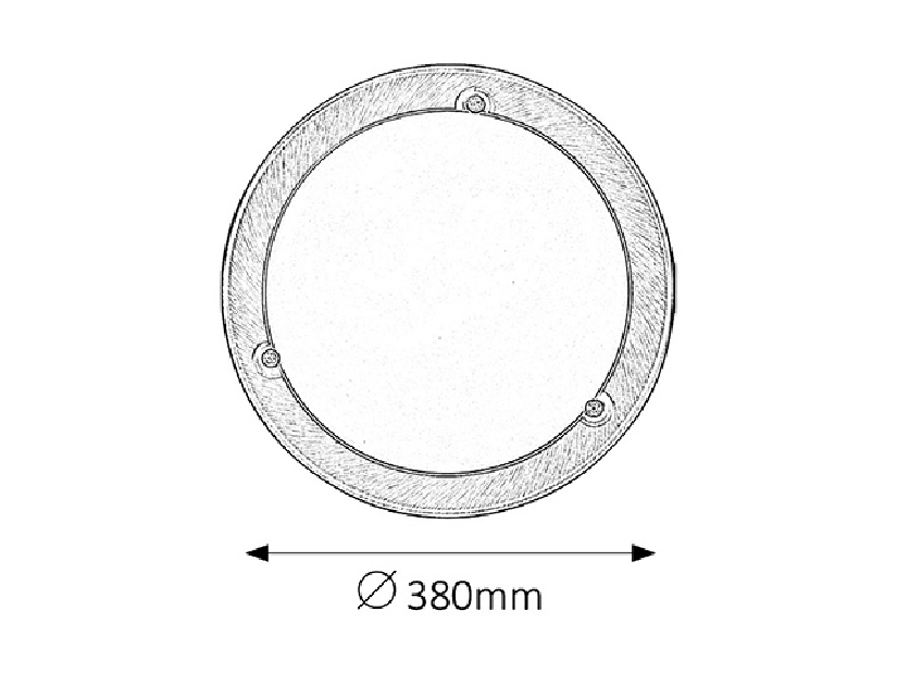 Stropné svietidlo Ufo 5233 (bronzová + biela)