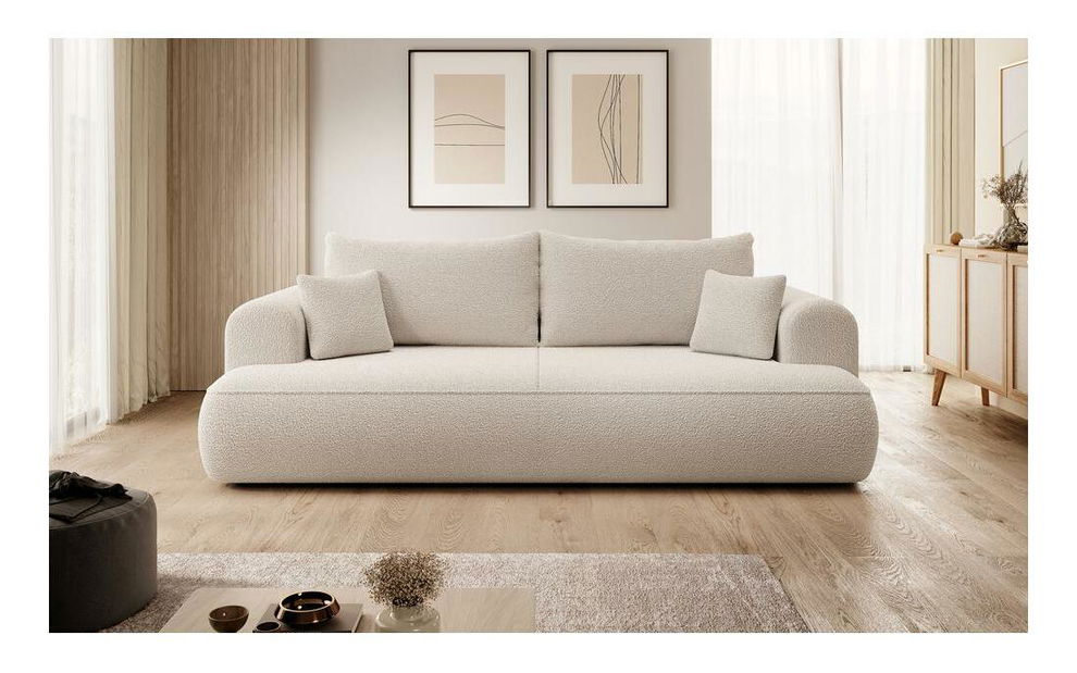 Canapea trei locuri Olivo S (bej + negru)