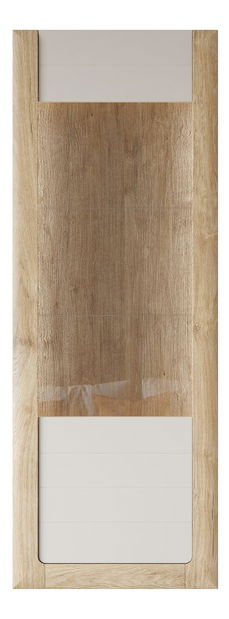 Vitrina Kassie Typ 05 (kašmir + hrast zlatni harbor) (s rasvjetom)