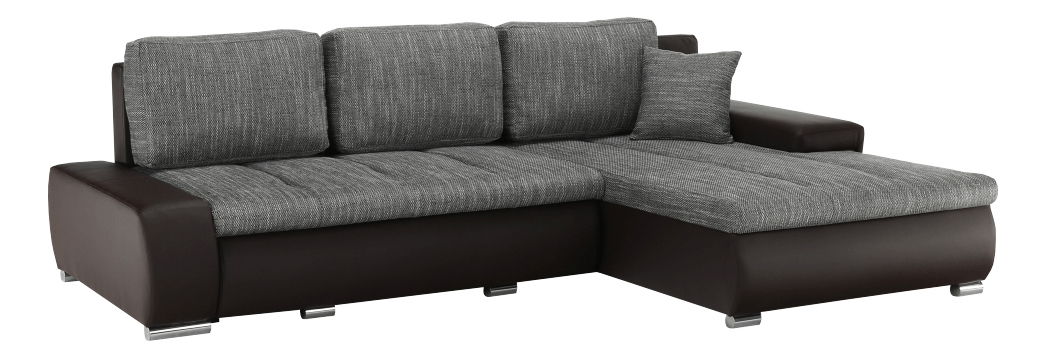 Sarokkanapé Gisoil (barna + barnás-szürke) *Kiárusítás