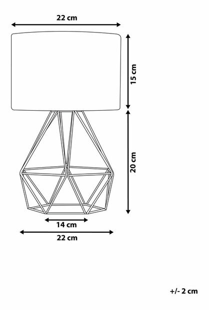 Lampă de masă Totem (maro auriu)