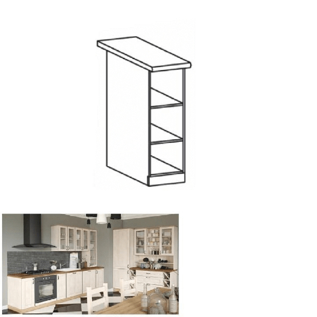 Dolná kuchynská skrinka Regnar D20P
