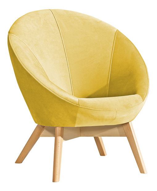 Fotoliu Patricia (galben)