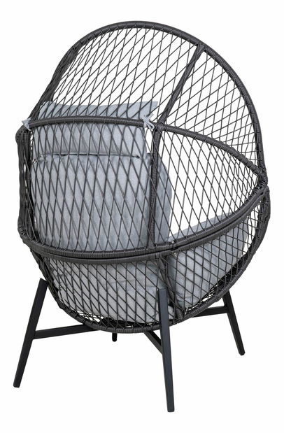 Záhradné kreslo vajičko Rsiriaora (čierna)