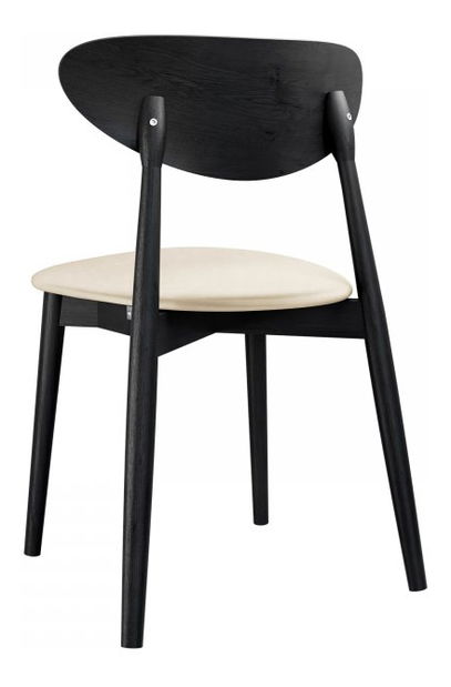 Blagovaonska stolica KD 65 C (crna + krem) 