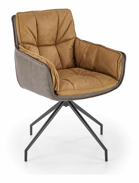 Jedálenská stolička Kema (tmavohnedá)