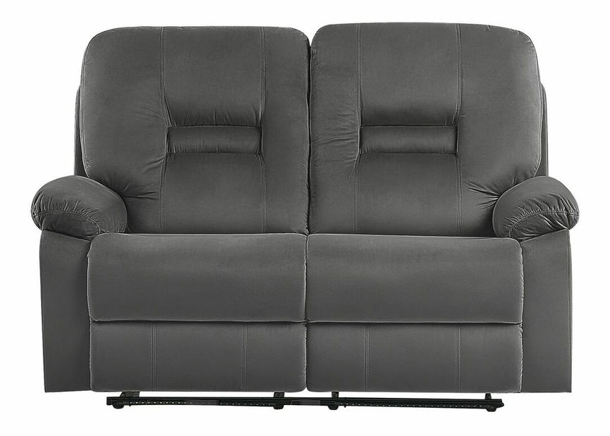 Pohovka dvojsedačka Bev (sivá) (s USB portom)