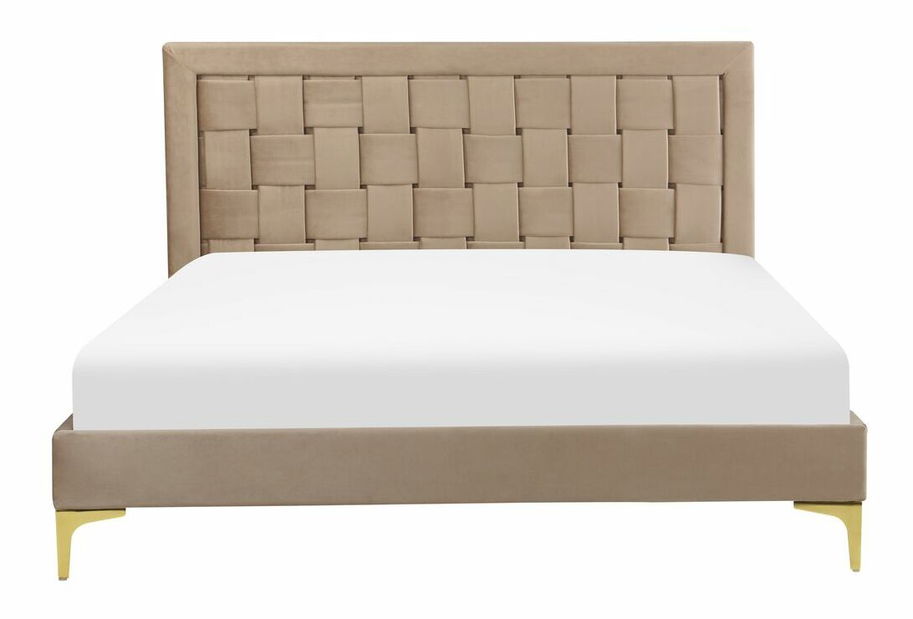 Franciaágy 140 cm Lubbka (ezüst)