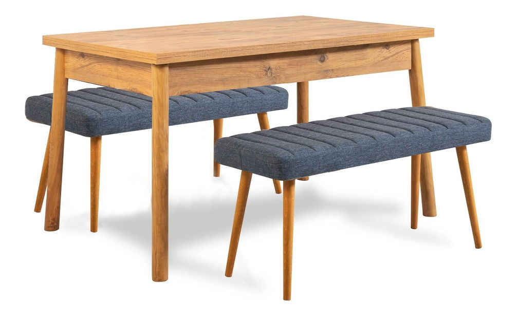 Set mobilier sufragerie Contigo (Pin + albastru)