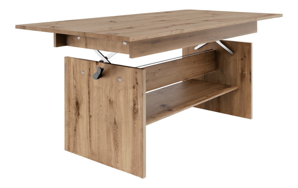 Blagovaonski stol na razvlačenje 120/160x70 cm Lava (hrast artisan)