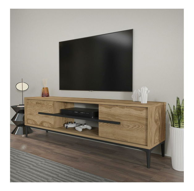 TV ormarić Eslametta (hrast + crna)