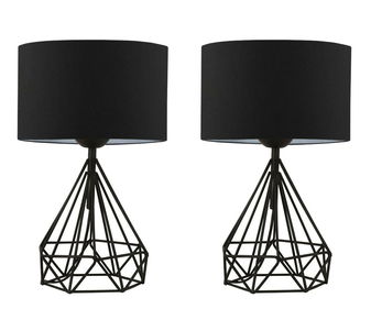 Set stolnih lampi (2 kom.) Anteresso 7 (crna)