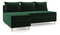 Rohová sedacia súprava Vlada (L) (tmavozelená)