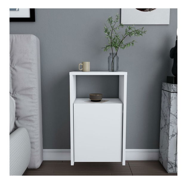 Noptieră suspendată Cerlono (alb)