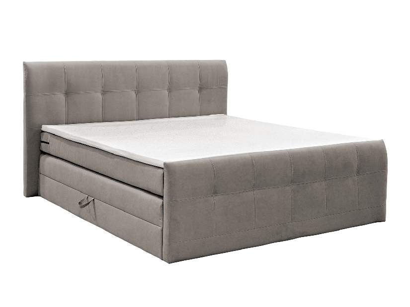 Boxspring Franciaágy 180 cm Milano bézs (matracokkal)