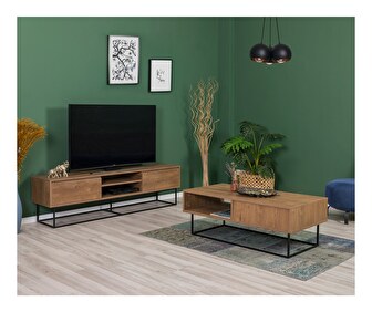 Mobilier living Lexuna 8 (Nuc + Negru)