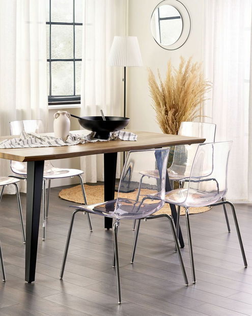 Set blagovaonskih stolica (2 kom.) Sanson (providna) 