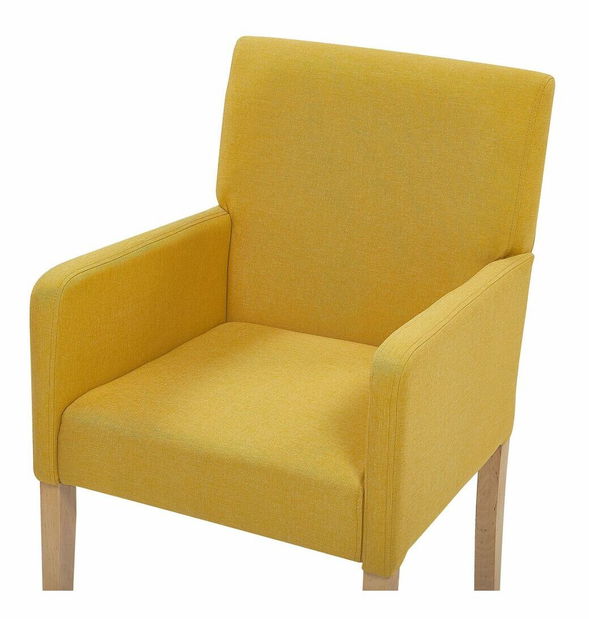 Scaun de sufragerie ROCKY (textil) (galben)