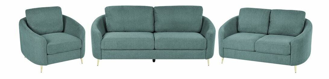 Set canapea fotoliu 3+2+1 Tertius (verde) 