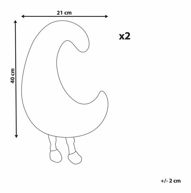 Dekoratív párna 45 x 45 cm Morte (fehér)