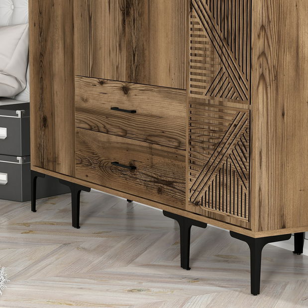 Ruhásszekrény Kiara STP (dió)