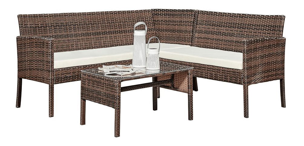 Záhradný set Farial 210998 (hnedá + béžová) (Pre 5 osôb)