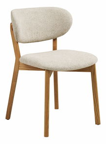 Scaun de sufragerie Delina 1 (natural + bej)