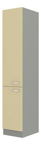 Élelmiszer szekrény Kelyn 40 DK 210 2F (fényes krém + szürke)