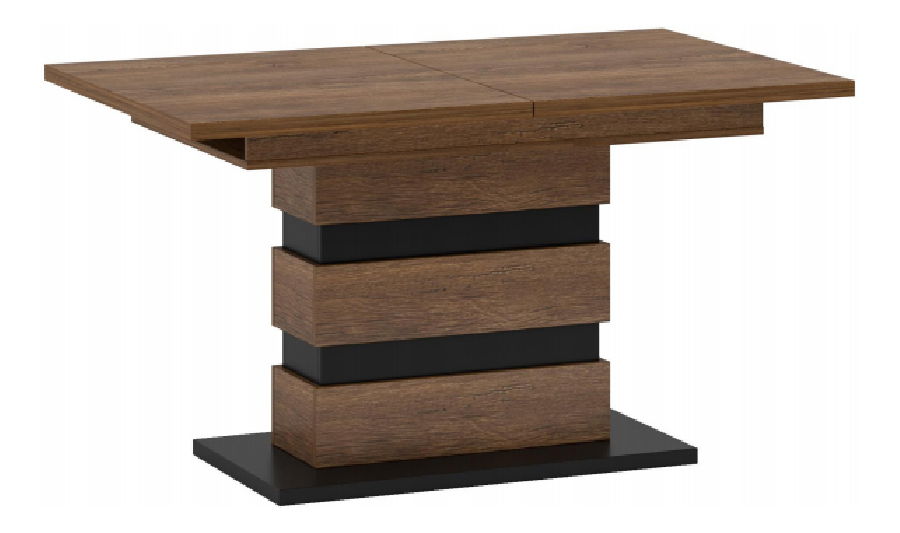 Jedálenský stôl Diram S (dub bolzano + čierna) (pre 6 až 8 osôb)